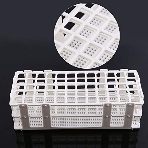 Plastic Test Tube Rack - Clear Test Tube Set,3 Layers Lab Test Tube Rack Holder for 16mm Tubes,60 Holes (1Pc)