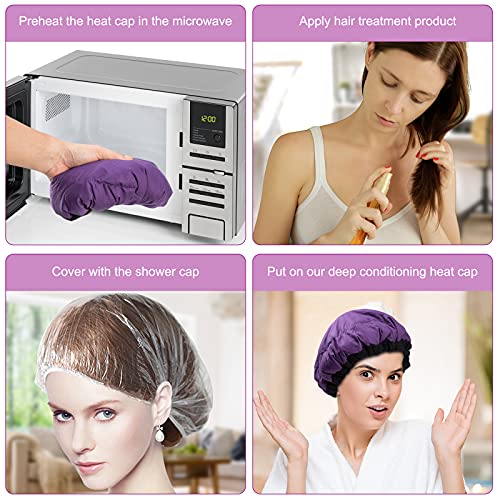 Deep Conditioning Heat Cap Microwavable Heat Cap for Steaming Hair