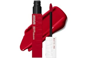 Maybelline SuperStay Matte Ink Labial Líquido, Larga Duración 16 Horas, Alta Pigmentación Sin Transferencia, Aplicador de Precisión en Flecha, 20 Pioneer, 5 ml