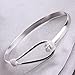 SeaISee Plated Women Jewelry 925 Silver Sterling Silver Solid Bracelet Fashion Cuff Bangle Chain Bracelets