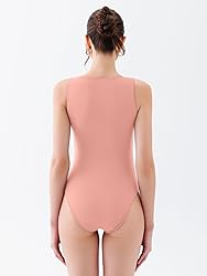 REORIA Women's Asymmetrical Shoulder Strap Bodysuit