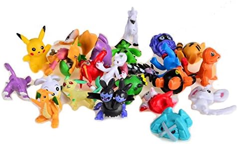 24pcs 3D Pocket Miniature Ornaments Monster figure figurines Collection Anime Dolls Kids Children Toys Gifts