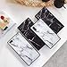 YonMeet Square Marble Case for iPhone X 10 Black White Glossy Cover for iPhone 7 Plus 8plus Slim Soft Flexible TPU Shockproof Trunk Back Shell (iPhone 7Plus/8Plus 5.5'', White)