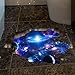 Rumas 3D Bridge Floor/Wall Sticker Removable Mural Decals Vinyl Art Living Room Decors (D)