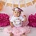 Boho Wreath One Girls 1st Birthday Bodysuit for Girls First Birthday Outfit White Bodysuit 18 Months
