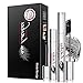 Mokde Mondge 4D Mascara with Fiber Sets Makeup Lash Cold Waterproof Mascara Eye Black Eyelash Extension crazy-long Style Warm Water Washable Mascara
