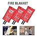YINGJEE Fire Blanket Emergency, Fiberglass Fire Suppression Blanket for Kitchen, Guardian Fire Blankets for People, Flame Retardant Protection for Fireplace, Grill, Car, Camping, 4040 in, 3 Piecesthumb 2