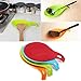 Annstory Spoon Rests, Kitchen Silicone Spoon Holders, Set of 4, Colourful