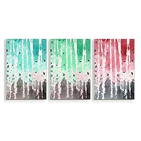 3 Panel Canvas Wall Art Silver Birch Pictures Home Wall Decorations for Bedroom Living Room Paintings Canvas Prints Framed - 16"x24" x 3 Panels