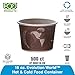 Eco-Product EP-BRSC16-EW Evolution World Recycled Paper Hot and Cold Food Container, 16oz Capacity (20 Packs of 25)