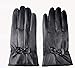 Changeshopping Women Girl Luxurious PU Leather Winter Super Warm Cashmere Gloves