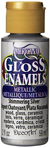 Americana 2-oz. Shimmering Silver Gloss Enamel Paint