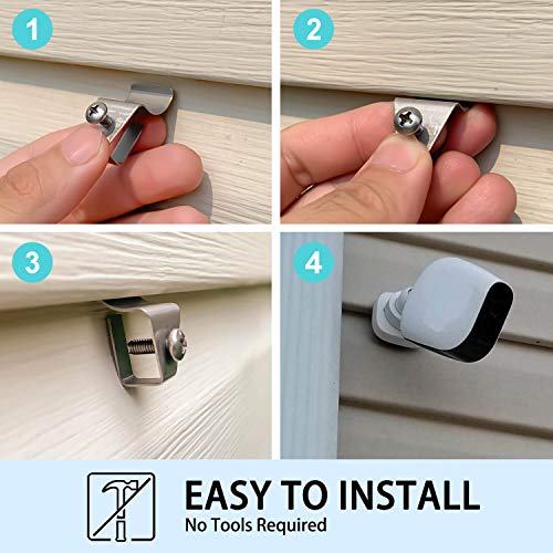 HUXOR (10 Pack) Vinyl Siding Clips Hooks NoHole Needed Outdoor Siding