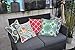 PacifiCasual Set of 2 Patio Indoor/Outdoor All Weather Decorative Throw Pillow Cover Cushion Case for Replacement 18