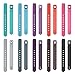 AIUNIT Compatible Fitbit Alta Band, Replacemnt for Fitbit Alta and Alta HR Newest Accessory Band Small for Fitbit Ace Bracelet Strap Adjustable Wristband 10Pack W/Fastener Clasp Women Men Kids Stripe