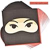 75 Piece Ninja Party Tableware Set, Including Plates,Cups,Napkins,and Paper straws,Ninja Disposable Cutlery Set,for…