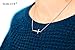 ELBLUVF Stainless Steel Gold Rose Gold Silver Plated Dainty Beads Sideways Cross Double Layers Necklace For Women (Silver sideways cross)