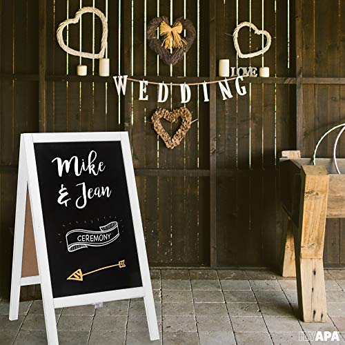 image for Ilyapa Wooden A-Frame Sign with Eraser & Chalk - 40