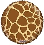 Kaleidoscope Giraffe Print Foil Mylar Balloon, 5 Piece