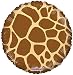 Kaleidoscope Giraffe Print Foil Mylar Balloon, 5 Piece