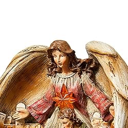 glitzhome 11" H Guardian Angel with Holy