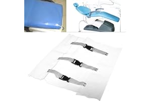 Plastic Clear Dental Chair Mat Cushion Foot Pad Dental Seat Unit Dustproof Cover Protector with Elastic Bands Clinic Supply
