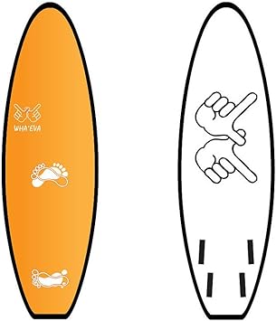 Amazon Wha Eva Hawai I ワエバ ソフトサーフボード Footprints 5 5 Eva素材 軽量 ソフト素材 Surf プロサーファー 田嶋鉄平 ワエバ Wha Eva サーフボード