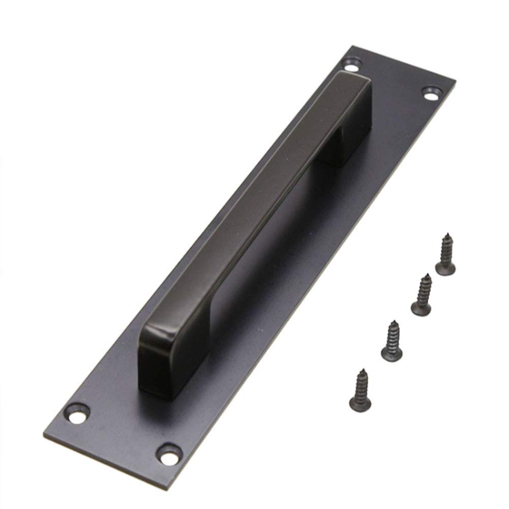 Sliding Door Handles, KAIISSA Surface Mounted Door Handle, Kitchen Push Plate & Handle Set, Door Knob Cabinet Cupboard Knobs Door Handle Closet Metal Handles with Screws for Kitchen Bedroom Bathroom