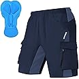Men's Mountain Bike Shorts 3D Padded Bicycle MTB Shorts Loose-fit Lightweight MTB Cycling Shorts