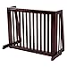 Giantex Expandable Wood Dog Gate, 28''-80'' Adjustable Freestanding Safety Gate, Step Over Fence for Small to Medium Sized Pets, Indoor House Doorway Stairs Extra Wide Fence