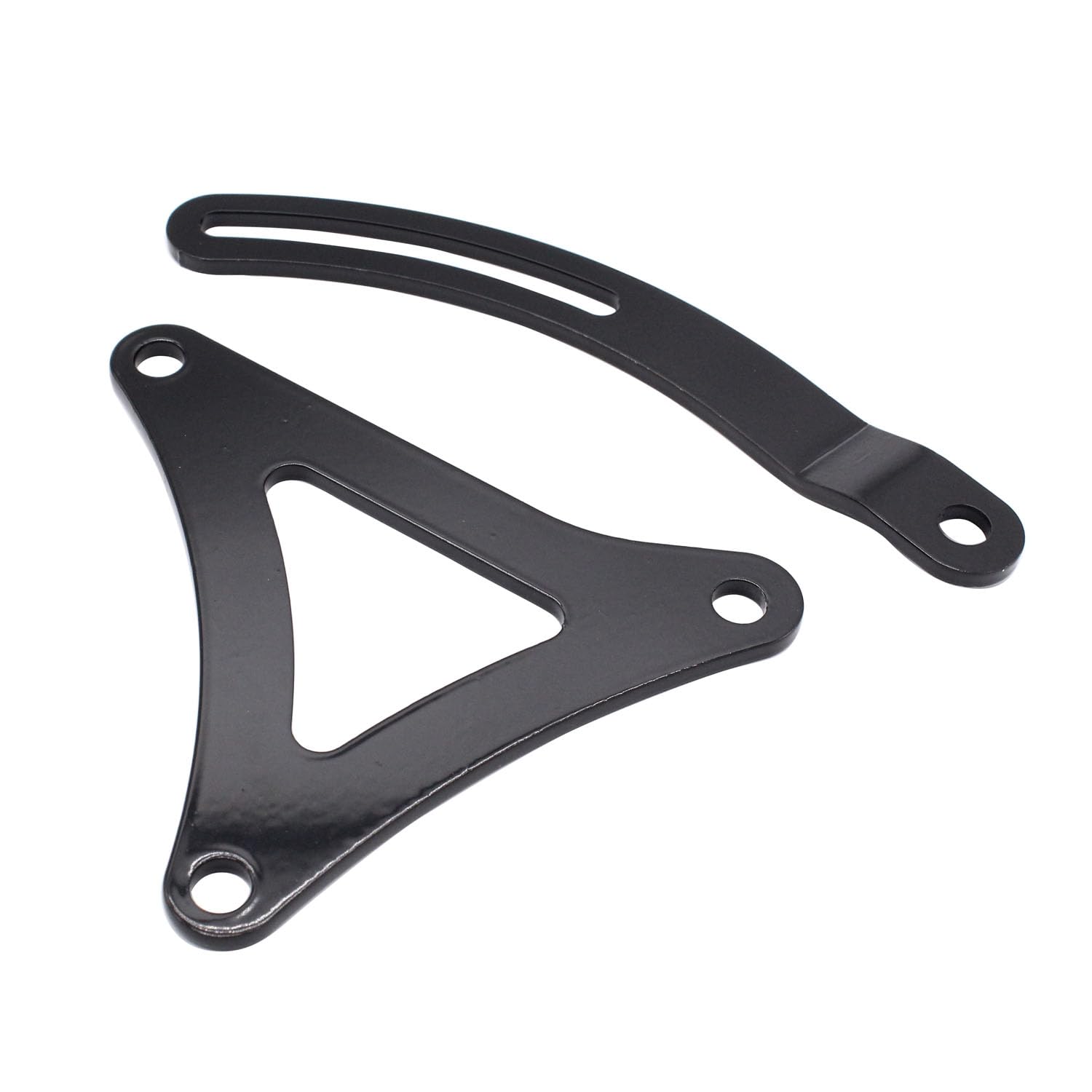 Photo 1 of 1 Set SHLPDFM Black Top and Bottom Alternator Bracket Fits for Dodge Chrysler Big Block Moper 383 440 Engine