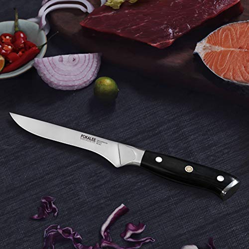 POKALEE Boning Knife 6 Inch Super Steel 67 Layer High Carbon