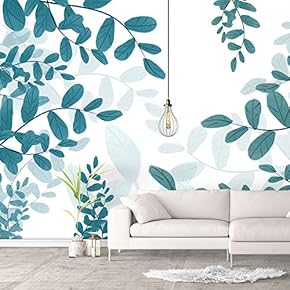 Wall Murals for Bedroom Green Plants Animals Removable Wallpaper Peel and Stick Wall Stickers - 66x96 inches
