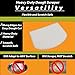 10 Inch Banneton Proofing Basket, Metal Bread Lame, Heavy Duty Dough Scraper, Measuring Spoon THE essential set by uLID (Rattan & Wicker) (orange)