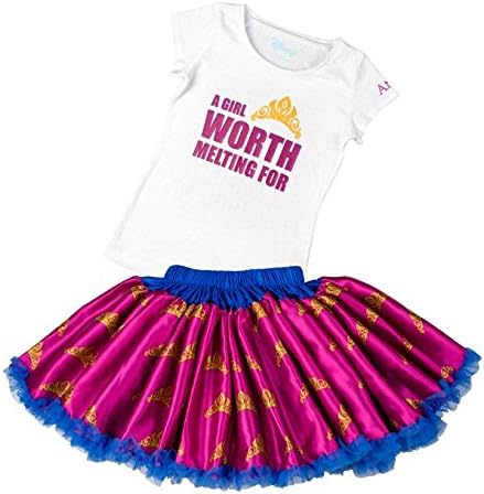 Tutu Couture Girl's Disney's Anna Tee &amp; Pettiskirt, Purple, 7/8