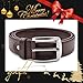 Mens Leather Dress Belt With Removable Buckle & 1.4
