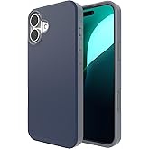 ZAGG SoHo Snap Case for iPhone 16 Plus - MagSafe Compatible, 10ft Drop Protection, Graphene-Infused, Wireless Charging, Eco-Friendly, Two-Tone Design, Navy Blue Gray