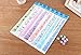 VNDEFUL 400 Sheets Cute Little Flower Star Creative DIY Children's Handmade Lucky Star Paper Folding,8 Colors