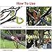 EILIKS Camping Lanyard with Hook, Camping Rope Tent Cord Camping Lanyard Storage Tent Accessories Hanging Lanyard Daisy Chain - for Camping Travel & Home Use, 118 inch with 12Pcs S-Shaped Carabiners