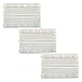 Aketek 3x Solderless BreadBoard, 400 tie-points, 4 power rails, 3.3 x 2.1 x 0.3in (84 x 54 x 9mm)
