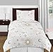 Sweet Jojo Designs Star and Moon Girl Window Curtains Treatments Panels for Baby Nursery Kids Bedroom Kitchen Living Room Playroom Coverings - Set of 2 -Blush Pink Gold Grey Celestial Sky Shabby Chic