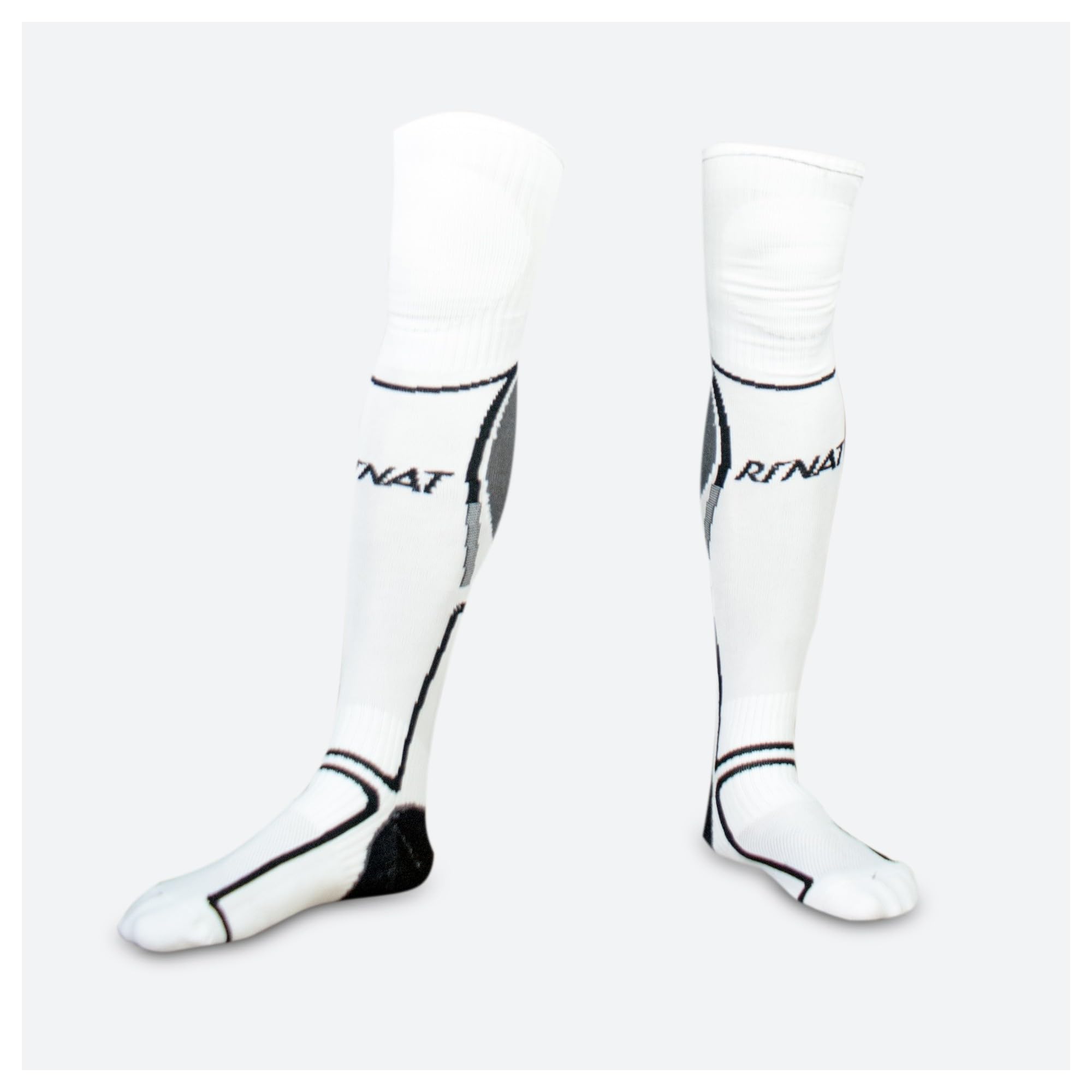 Rinat Kid's MEDIA CLASSIC Goalkeeper Specific Sock, White, YM