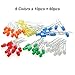 Chanzon 3mm LED Diode Lights Assortment Kit 60 pcs(6 colors x 10 pcs) Pack (Diffused Round Lens DC 3V 20mA) Lighting Bulb Lamp Assorted Variety Color Electronics Components Light Emitting Diodes Parts
