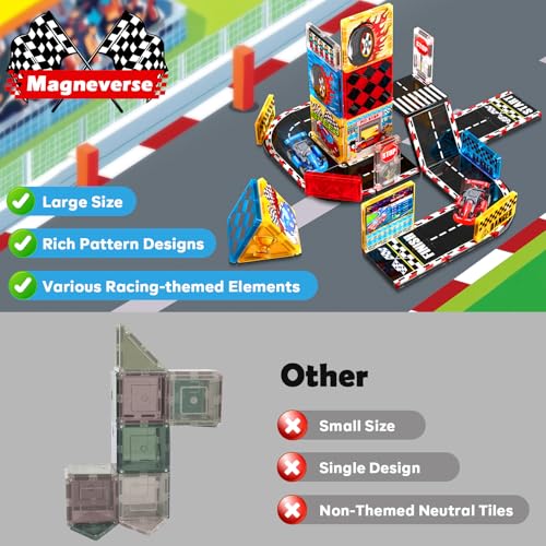 Magneverse 34 Piece Car Building Set