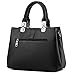 KINGH Women Handbag,Women Bag, Zip Closure Tote Vintage Shoulder Bag PU Leather 116 Wine Red