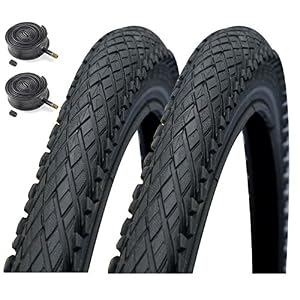 Impac Crosspac 26″ x 2.0 Mountain Bike Tyres with Schrader Tubes (Pair)