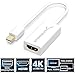Sabrent Mini DisplayPort (Thunderbolt 2) to HDMI Adapter with Support for 4K [Gold Plated] (DA-MDHA)