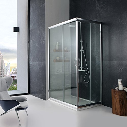 title=BOX DOCCIA ANGOLARE GIADA 70X90 CM CRISTALLO TRASPARENTE