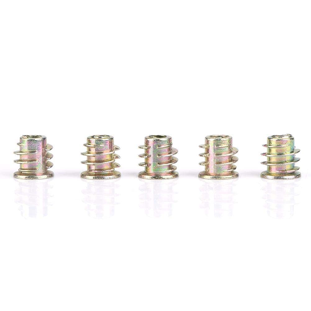 M4M5 Series Zinc Alloy Hexagon Socket Internal and External Thread Nuts (M4*8 with Cover (50pcs)), Fastening Parts Self-Tapping M4M5 Insert Nut
