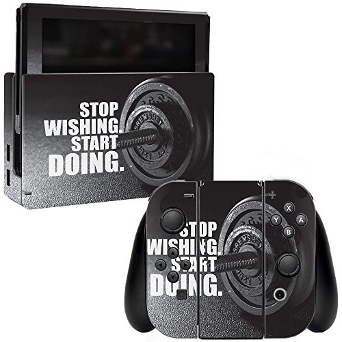 MightySkins Skin Compatible with Nintendo Switch - Start Doing | Protective, Du…